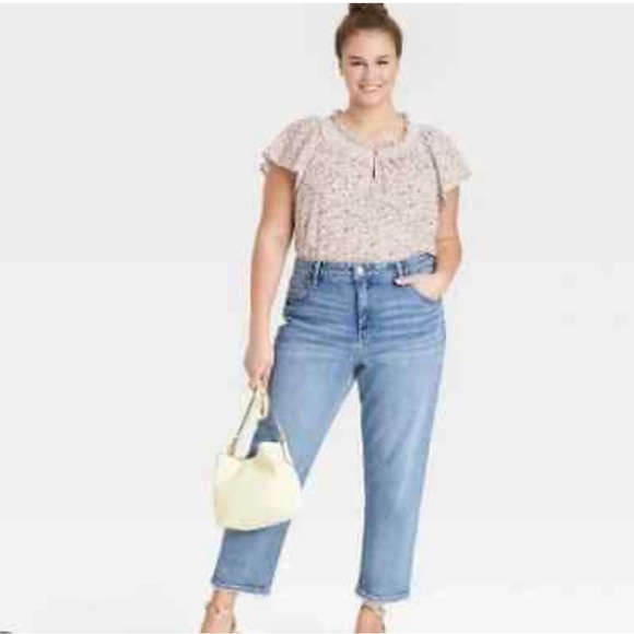 Ava & Viv Denim - Ava & Viv Plus Size Jeans Slim Straight Jeans